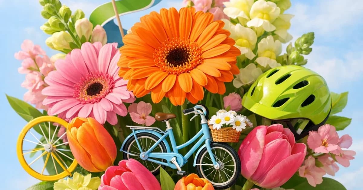 World Bicycle Day flowers and gift ideas from Lina Flowers in Van Nuys