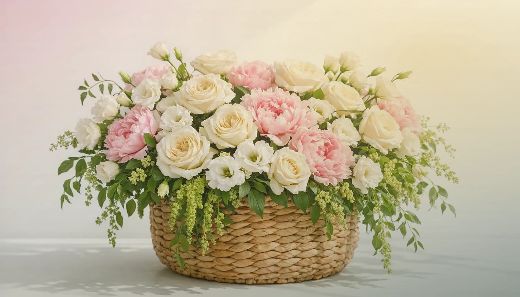 Black History Month flowers collection banner with red garden roses, golden craspedia, and deep eucalyptus and grounded, celebratory, dignified, and richly colored styling from LiNa Garden