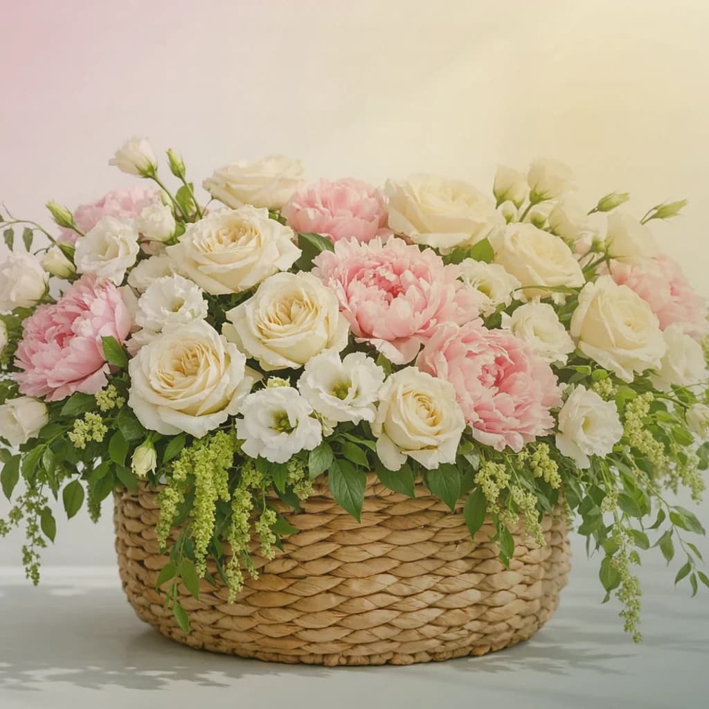 Black History Month flowers preview with red garden roses, golden craspedia, and deep eucalyptus in pan african crimson, honor gold, and deep forest tones from Lina Flowers