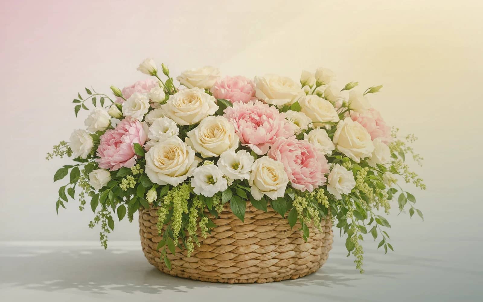 Black History Month flowers with red garden roses, golden craspedia, and deep eucalyptus, pan african crimson, honor gold, and deep forest color direction, and premium grounded, celebratory, dignified, and richly colored styling from Lina Flowers