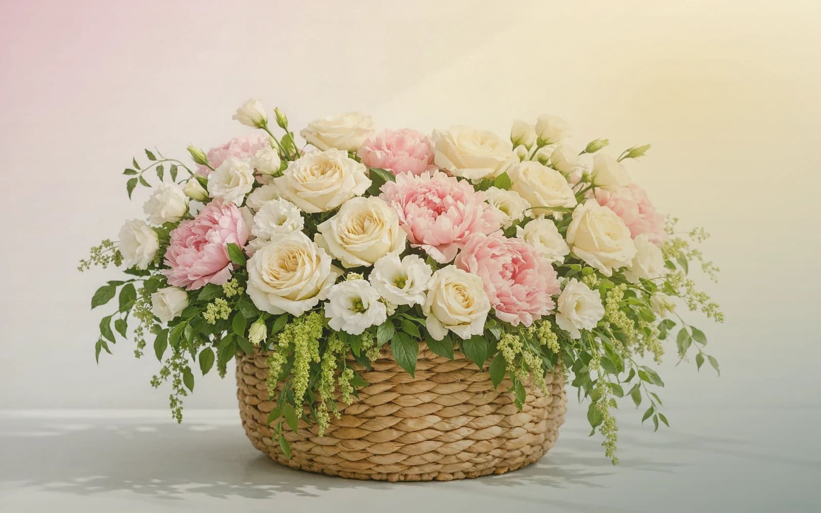 Black History Month flowers with red garden roses, golden craspedia, and deep eucalyptus, pan african crimson, honor gold, and deep forest color direction, and premium grounded, celebratory, dignified, and richly colored styling from Lina Flowers