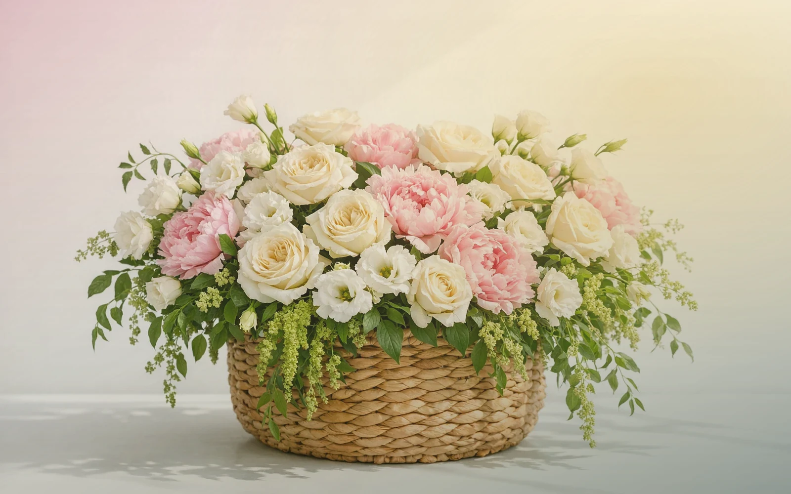 Black History Month flowers with red garden roses, golden craspedia, and deep eucalyptus, pan african crimson, honor gold, and deep forest color direction, and premium grounded, celebratory, dignified, and richly colored styling from Lina Flowers