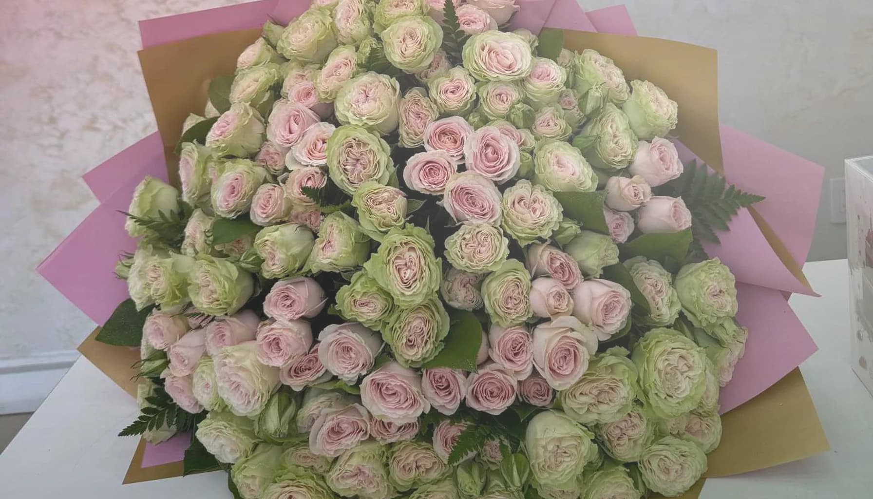 Canada Day flowers collection banner with red garden roses, white tulips, and spray roses and proud, clean, warm, and quietly summer-celebratory styling from LiNa Garden