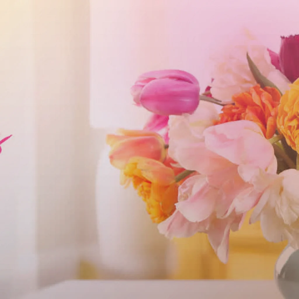 Holi flowers preview with marigolds, magenta ranunculus, and orange roses in marigold yellow, festival magenta, and saffron orange tones from Lina Flowers