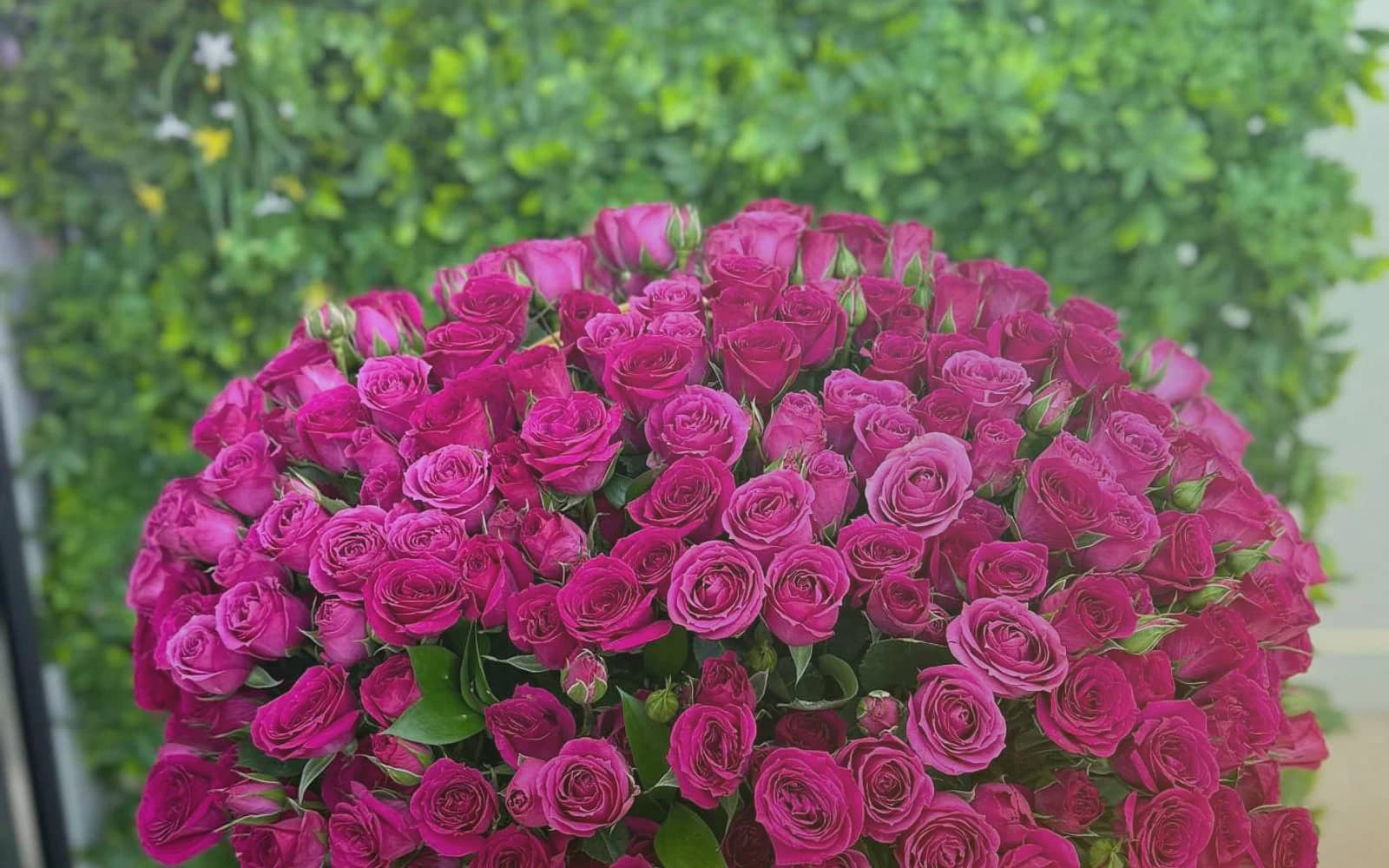 Mardi Gras flowers with purple lisianthus, green hellebores, and gold-toned roses, royal purple, parade green, and carnival gold color direction, and premium festive, jewel-toned, generous, and confident styling from Lina Flowers