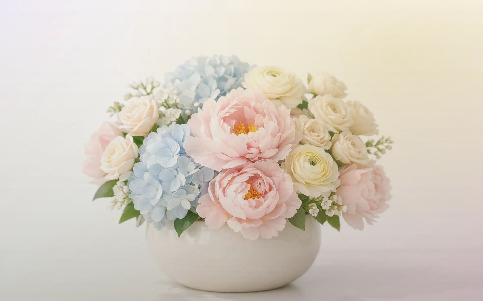 Nowruz flowers with hyacinth, tulips, and narcissus, hyacinth lavender, soft gold, and tulip pink color direction, and premium fragrant, hopeful, spring-led, and warmly traditional styling from Lina Flowers