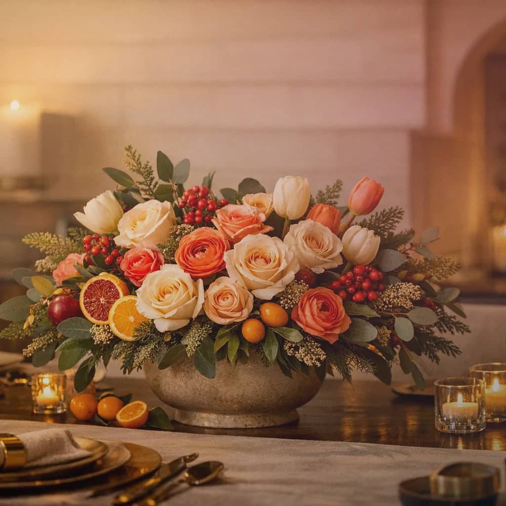 Patriot Day flowers preview with white roses, red ranunculus, and blue delphinium in crisp white, deep red, and navy blue tones from Lina Flowers