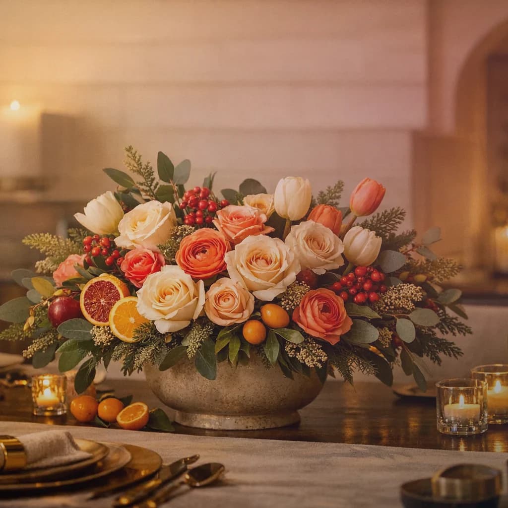 Patriot Day flowers preview with white roses, red ranunculus, and blue delphinium in crisp white, deep red, and navy blue tones from Lina Flowers