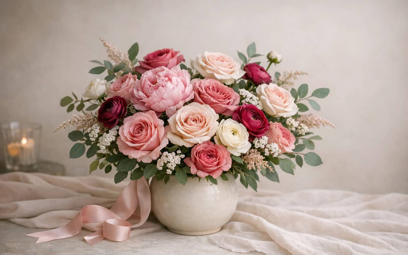 Evergreen occasion flowers from Lina Flowers styled for birthdays, anniversaries, and everyday gifting