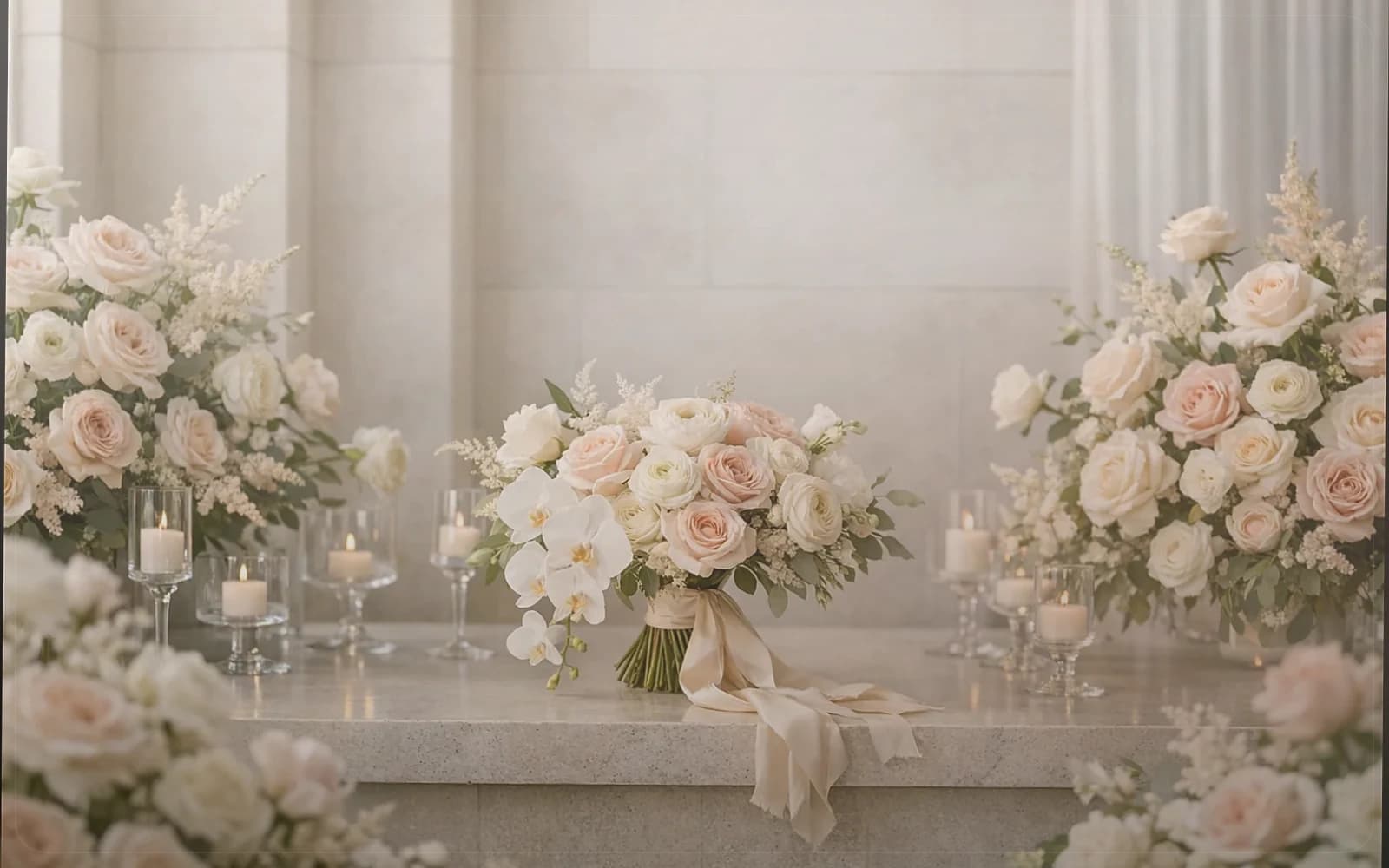Pasadena flower delivery image from Lina Flowers with graceful editorial florals for elegant hosting and milestone gifting