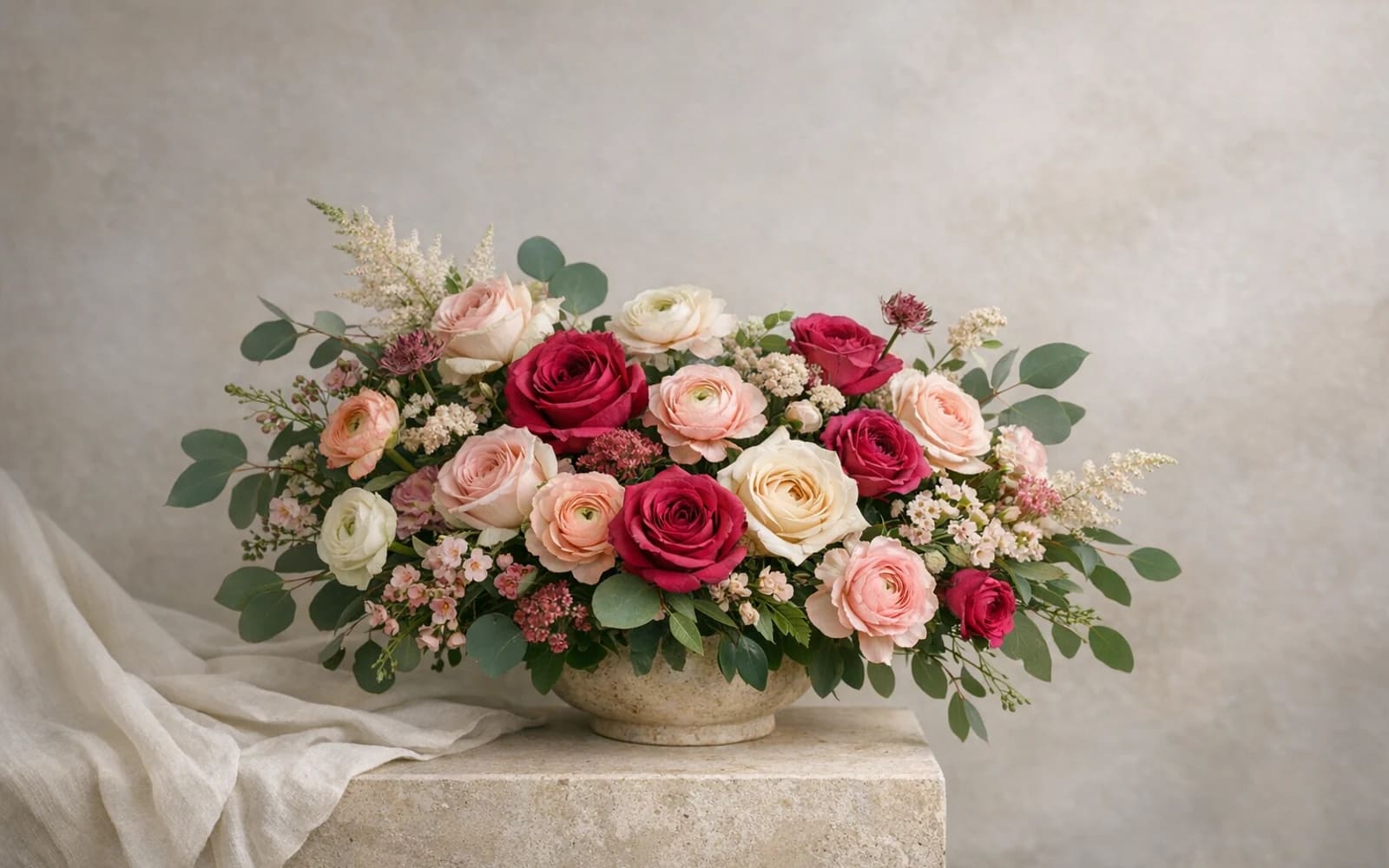 Neighborhood flower delivery image from Lina Flowers with generous blooms and refined local-service styling